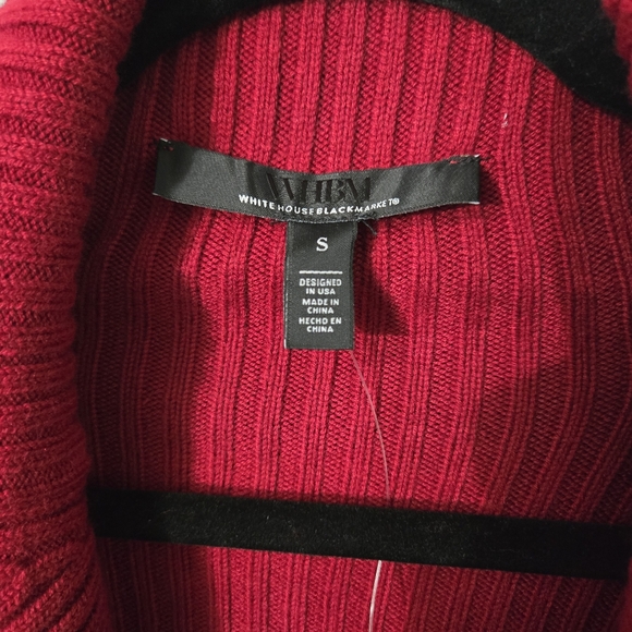 White House Black Market Cashmere Blend Rib Cocoon Sweater, S, NWT - Picture 5 of 13